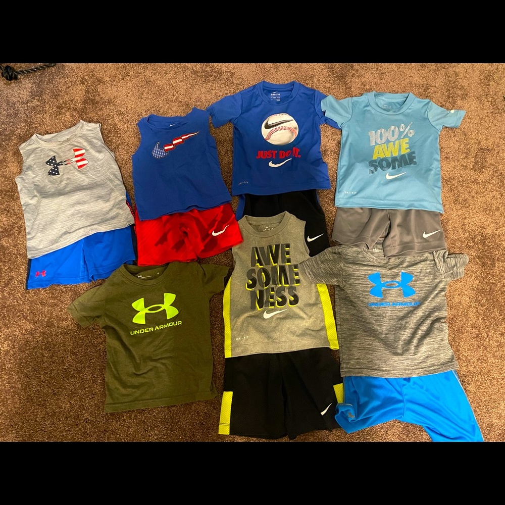 Lot of 3T boys Nike and Under Armor